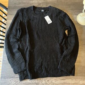 NWT knit black sweater